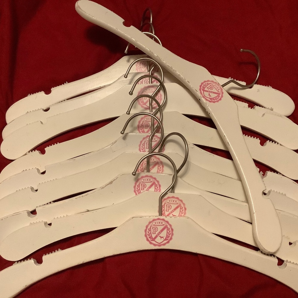 Pink display hangers